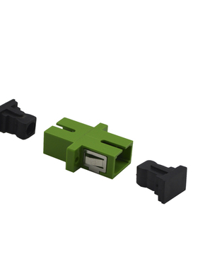 波钢SC/APC单模单芯光纤适配器法兰盘光纤耦合器光纤快速连接器