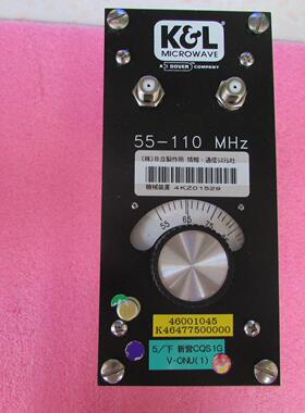 美国k&L 5BT-00293 55-110MHz 75欧姆 F头 CATV 可调带通滤波器