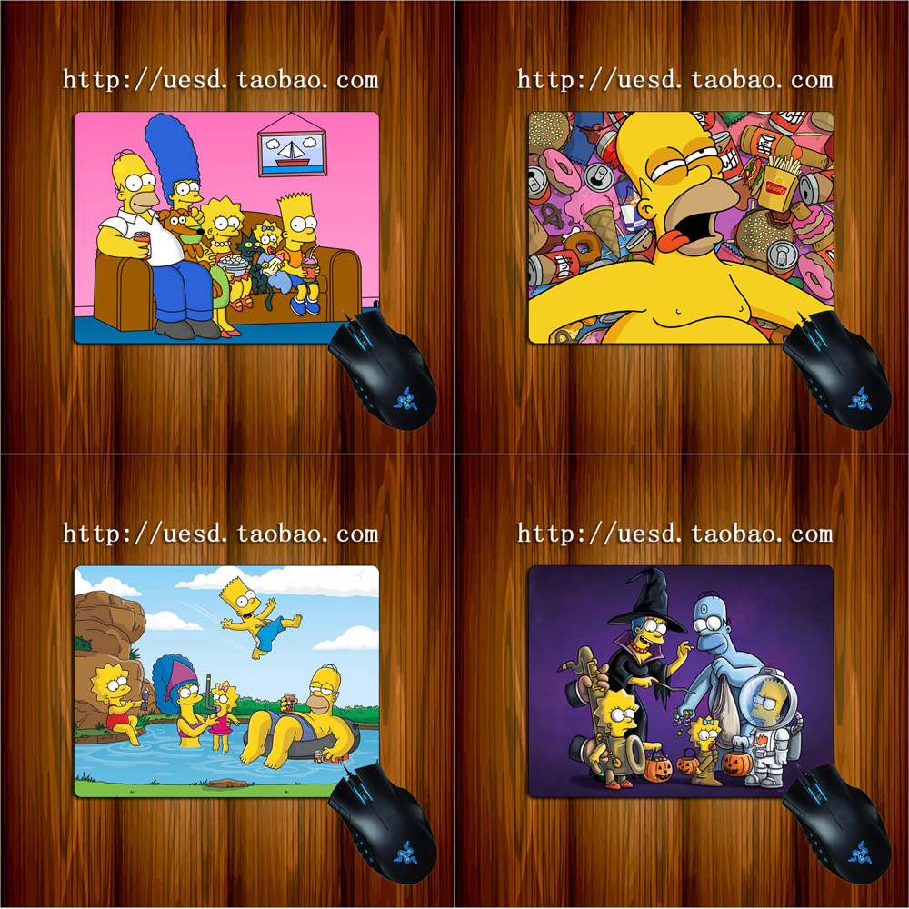 E卡通 霍默 玛姬、巴特、丽莎、麦琪 辛普森一家 鼠标垫|ruв категории компьютерное оборудование/дисплей/Компьютерная периферия, Компьютерная периферия, коврик для мыши/Вставить/запястье колодка - от Buy2taobao.com для оказания профессиональной услуги покупки агента Taobao