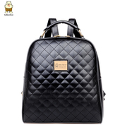 Amoy 2015 new fashion handbags Korean School of rhombic backpack boom wind vintage backpack bag bag