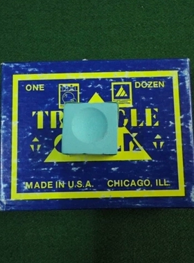 【金牌台球】英国进口 三角TRANGLE绿色 干壳粉