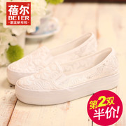 Light canvas shoes spring/summer 2015 Korean leisure shoes flat shoes for low post