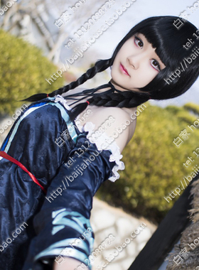 超能战联cyphers 琳 凛 玲 Rin Drost 黑色麻花辫子造型COS假发