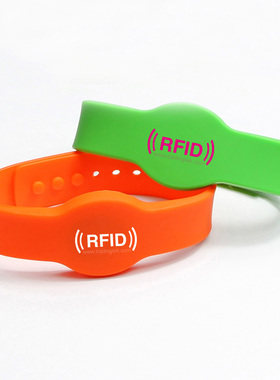 RFID硅胶手腕带 RFID手环健身手牌游泳手环原装I CODE SLI 芯片