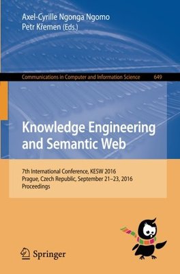 【预订】Knowledge Engineering and Semantic Web