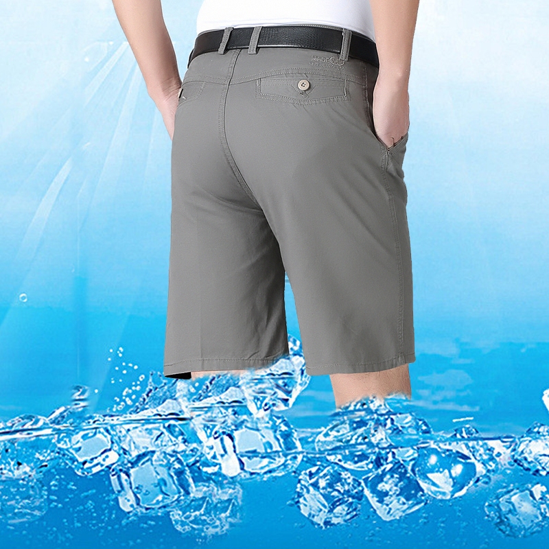 中老年西装短裤男夏季爸爸装中年男士五分裤宽松薄款休闲中裤大码|ruв категории Мужская одежда, брюки - от Buy2taobao.com для оказания профессиональной услуги покупки агента Taobao