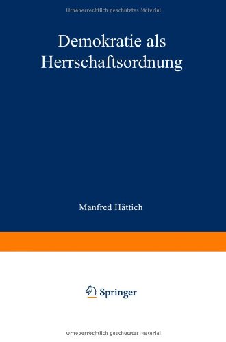 【预售】Demokratie ALS Herrschaftsordnung-封面