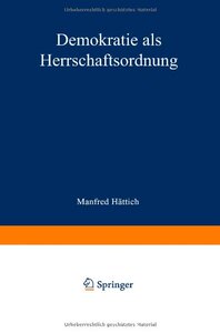 【预售】Demokratie ALS Herrschaftsordnung