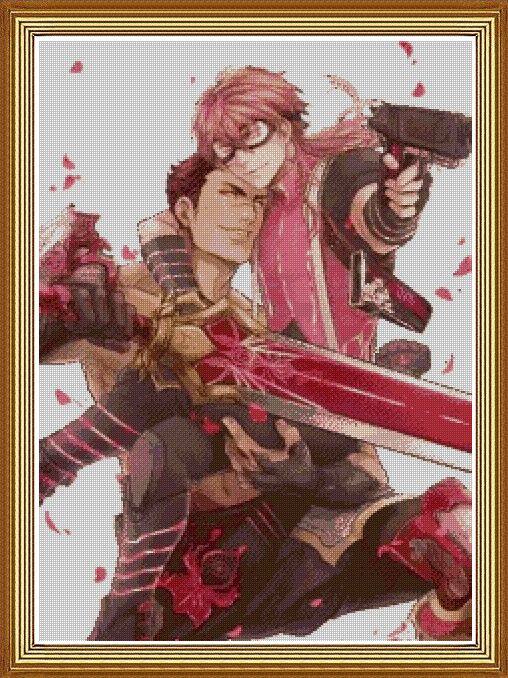 【精准印花】漫游绣*全职高手十字绣*张佳乐 孙哲平 双花组合