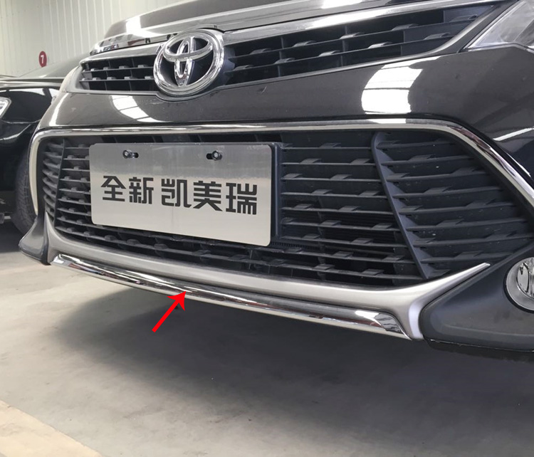 15款凯美瑞前杠亮条电镀前脸下贴