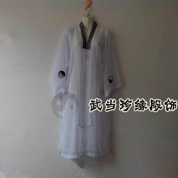 新款武当道服|太极练功服/八卦衣经衣法衣/长道袍披纱/回子边批纱