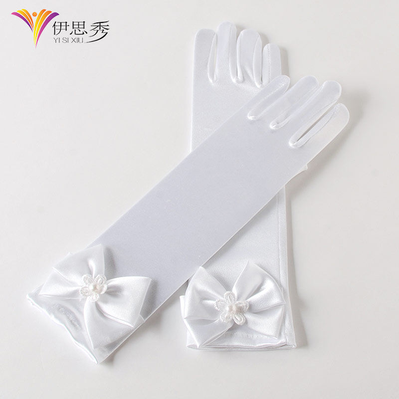 Gants pour fille en satin - Ref 2150558 Image 1