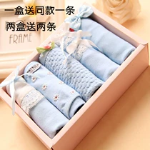 Quần lót hộp quà tặng đồ lót nữ cotton dễ thương cotton nữ đồ lót năm nay kết hợp màu đỏ