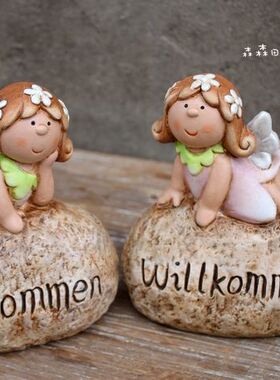 欧式风阳台装饰品陶瓷工艺摆设