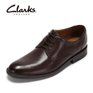 clarks正装男鞋Truxton Plain时尚英伦低帮系带务皮鞋新款