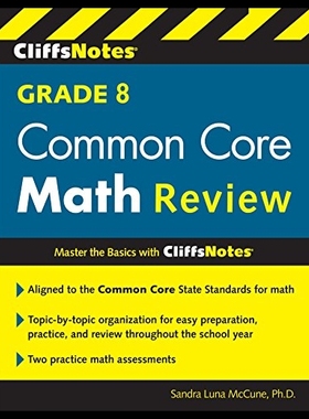 【预售】Cliffsnotes Grade 8 Common Core Math R