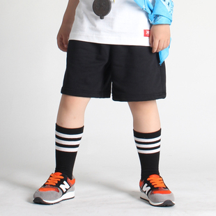 嘻哈HIPHOP运动五分裤 定制做印字logo儿童街舞短裤 男童舞蹈潮热裤