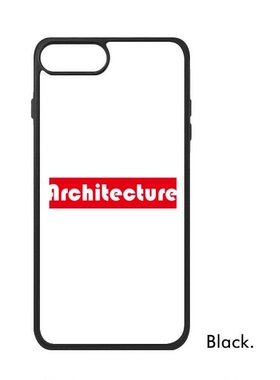 适用于iPhone学科建筑学红色单字Xr手机壳max保护套678plus硅胶11