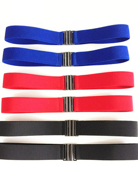 3CM松紧牛仔裤皮带女 百搭简约腰带裙子束腰细皮带弹力窄短裤皮带