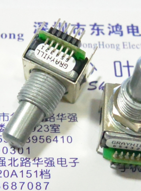 美国正品GRAYHILL光电编码器带按动开关62SY15019编码开关