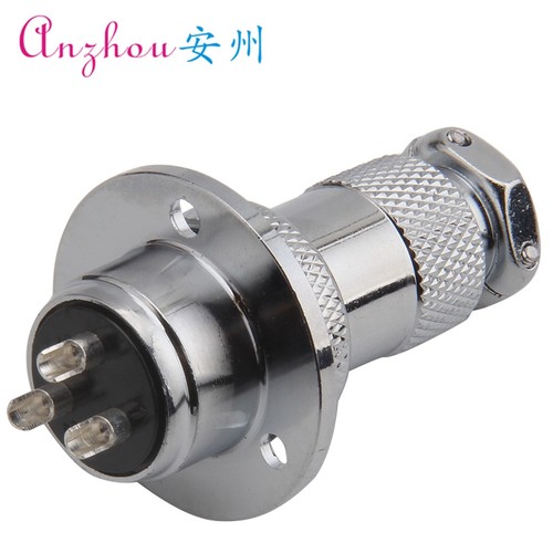 三眼法兰插座19M-3E圆形连接器