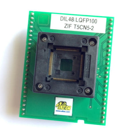 DIL48/LQFP100 ZIF T5CN5-2 ELNEC原装烧录座 适配器 插座 QFP100
