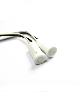 水晶灯泡 G4 专用插座 G4 灯座 G4 灯脚 铁氟龙线 耐高温 陶瓷头