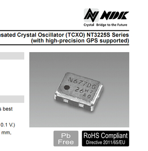NT3225SA 12.8M 12.8MHZ 12.800MHZ 高精度 温补贴片晶振 3225