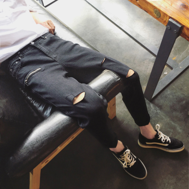 Jeans pour adolescent Sarouel en CVC pour automne - Ref 1463356 Image 1