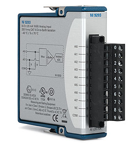 美国国家仪器NI Labview CRIO 9203 8通道 16位模拟电流输入模块