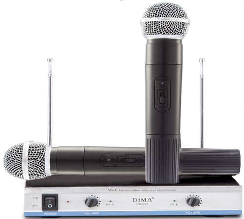 dm麦无线话筒一拖二家用ktv