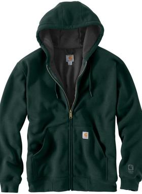 carhartt纯色拉链加绒开衫连帽卫衣男春秋正品B10786T