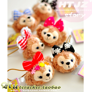 小熊卖萌可爱女生卡通发绳头绳头饰扎马尾发圈头饰头绳发圈橡皮筋