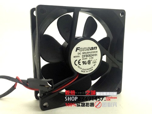 Delta/台达 DFB0824HH DC24V 0.18A 8025 8cm 双滚珠变频器风扇