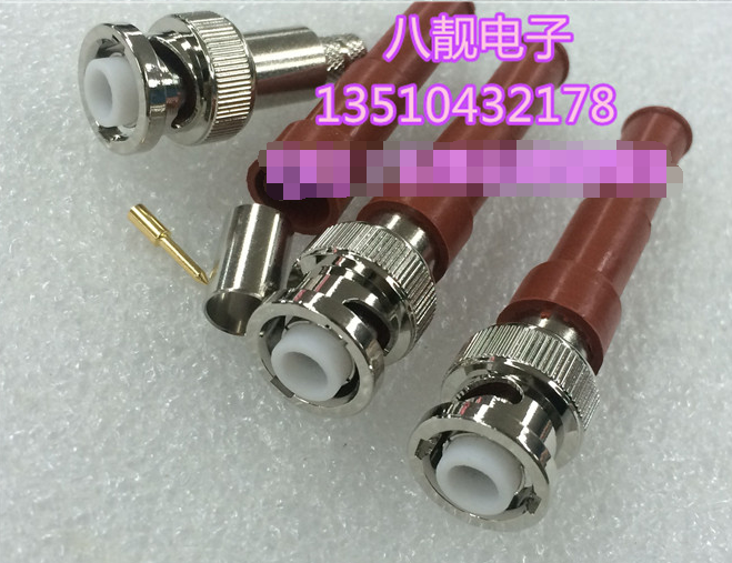 高频同轴连接器Q9公头BNC高压头3000v接头 耐压3000伏SHV高压接