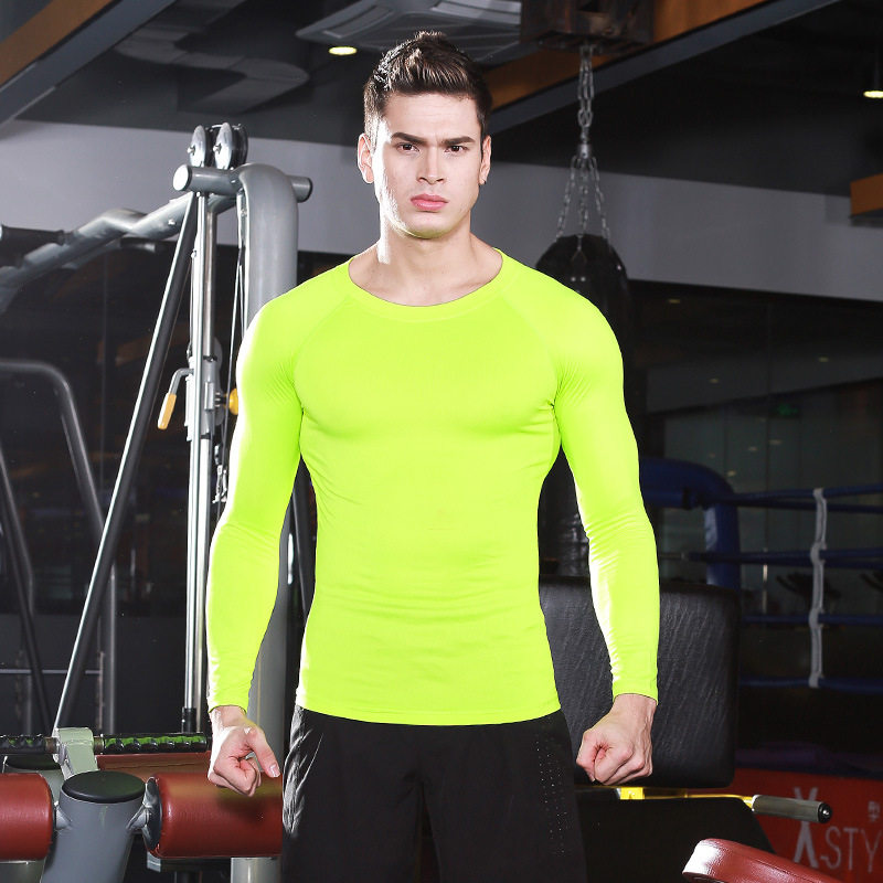 長袖緊身衣男士戶外運動健身服上衣籃球足球跑步騎車吸汗速幹T恤在類目 運動服/休閒服裝, 運動T恤中 - 來自Buy2taobao.com提供專業的淘寶代購服務
