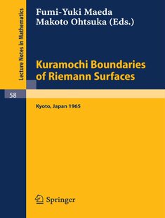 Riemann Surf... Boundaries 预订 Kuramochi