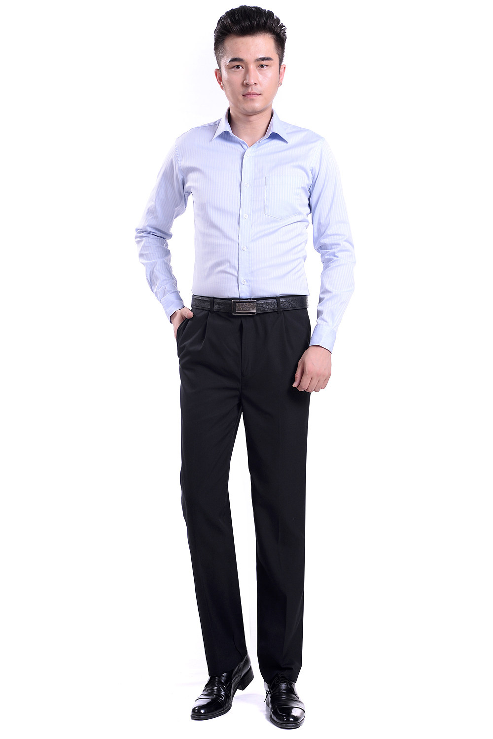 Pantalon droit en polyester pour printemps - Ref 1475104 Image 1