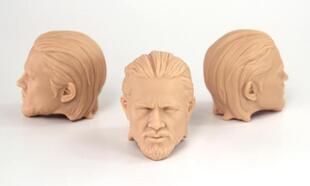 DID1 6兵人北欧神话雷神无色白模头雕电影素体现货