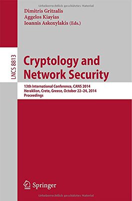 【预订】Cryptology and Network Security