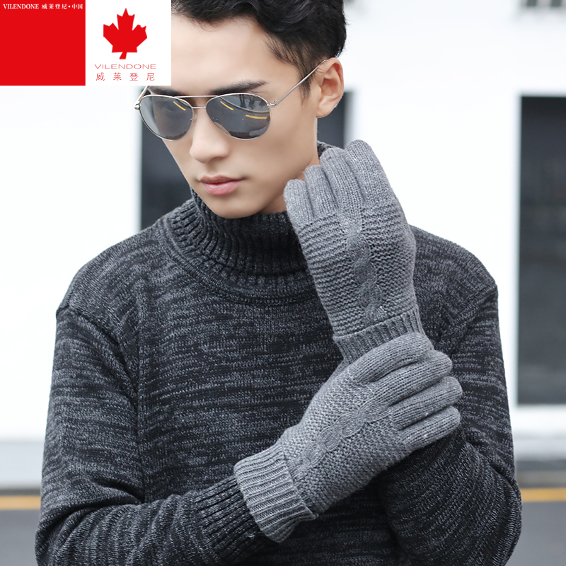 Gants pour homme VILENDONE     en Laine Cachemire - Ref 2782450 Image 1