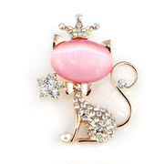 Hand Kung Fu fashion cute cute cat brooch jewelry best matching decoration pink new 2016 shopkeeper recommends