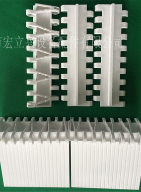 OPB网带网炼节距50.8塑料配套挡板100高以下隔板白色POM分隔块条