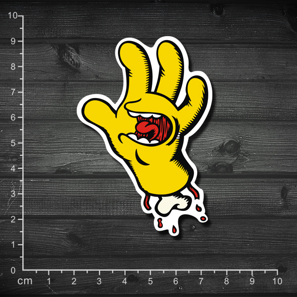 单张 滑板贴纸 恶搞 辛普森 尖叫的手 笔记本贴纸 箱贴 防水贴纸