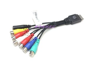 BN39-01900A转接盒子AV色差分量线音频线适用于三星液晶电视