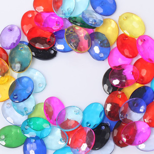 鱼鳞片水滴瓜子珠亚克力珠子钩包串包材料diy手工串珠16*12mm