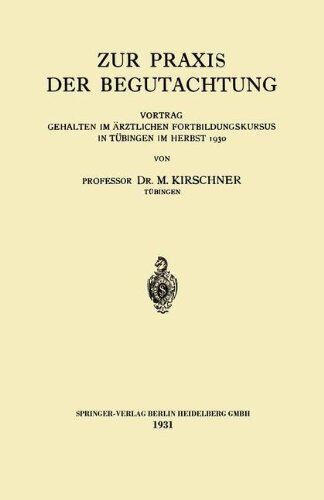 【预订】Zur Praxis Der Begutachtung: Vortrag...