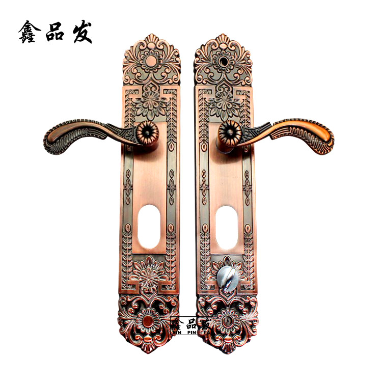 【品发小花】全铝合金防盗门把手