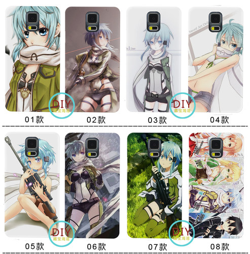 S6 S5 S4 S7手机软壳 note5/4/3适用套刀剑神域2 朝田诗乃三星