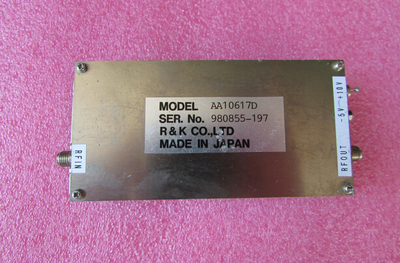 R&K进口 100-500MHz 16dB 30dBm 1W SMA 射频微波宽带功率放大器